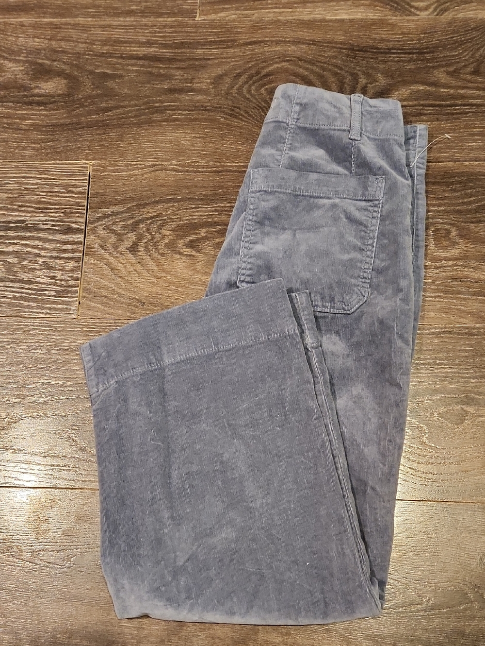 ❤️ NWT! ANTHROPOLOGIE AVEC LES FILLES HIGH RISE WIDE LEG CROP CORDUROY PANTS. 4 - Picture 9 of 9